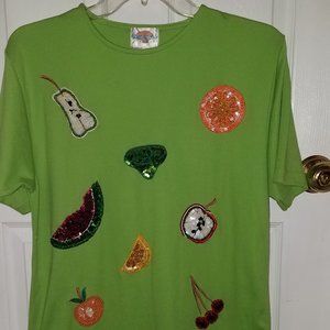 Apple green shorts set